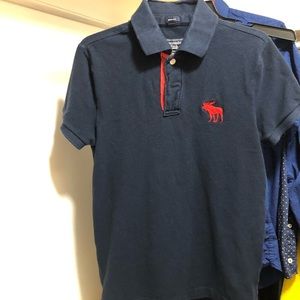 Navy Blue Abercrombie Polo XS